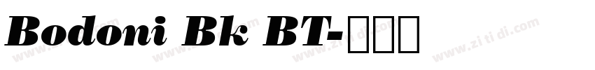 Bodoni Bk BT字体转换